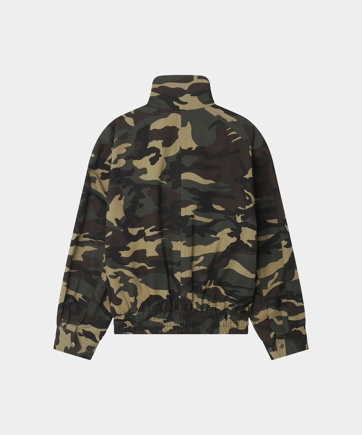 월드딜레마(WORLDDILEMA) SET-UP CROPPED MILITARY JACKET (CAMO)