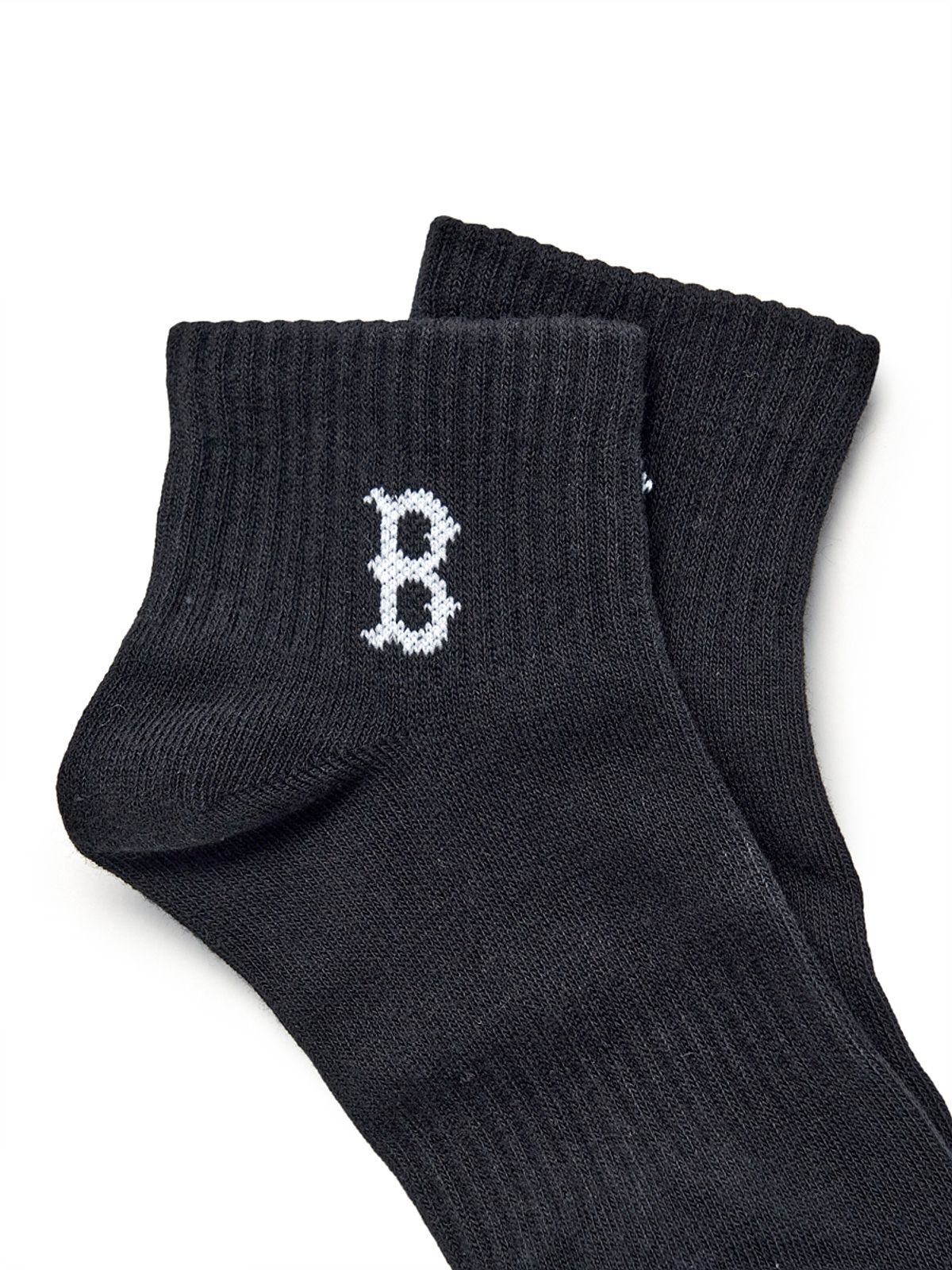 엠엘비(MLB) 스몰 로고 발목 양말 3족세트 MLB (Black)