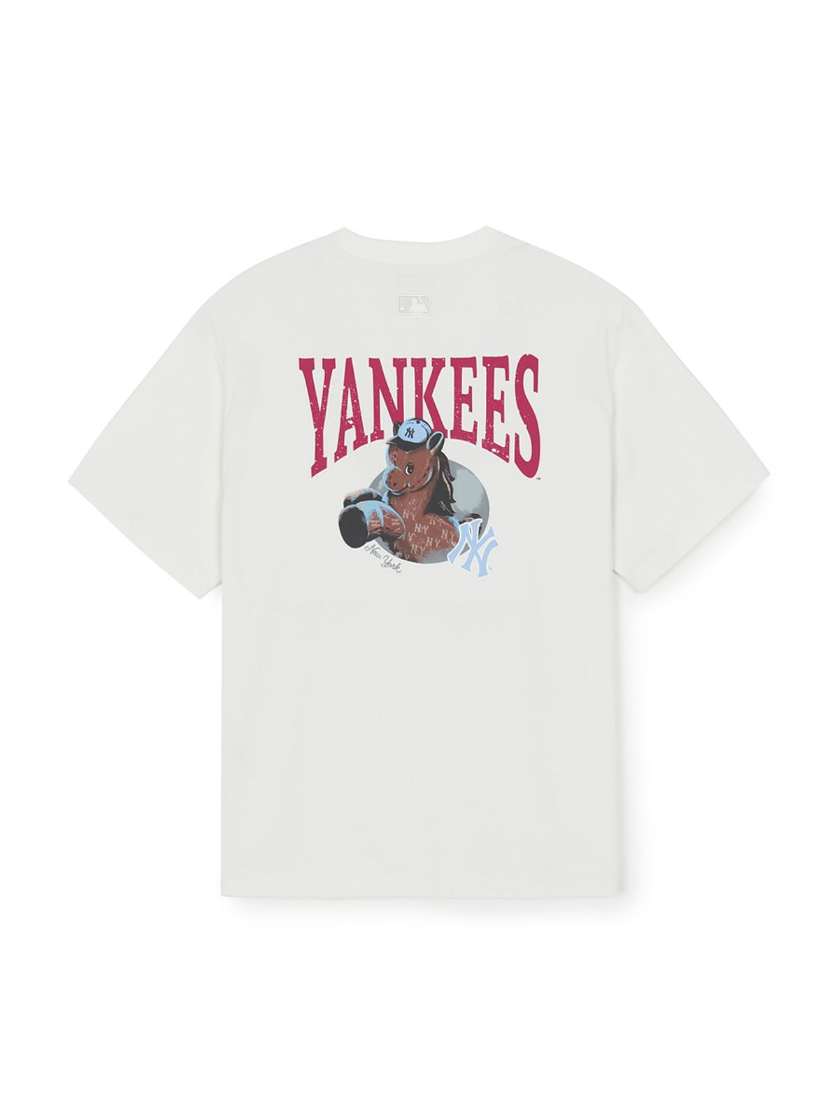 엠엘비(MLB) 뉴이어 홀스 등판 그래픽 반팔 티셔츠 NY (Ivory)