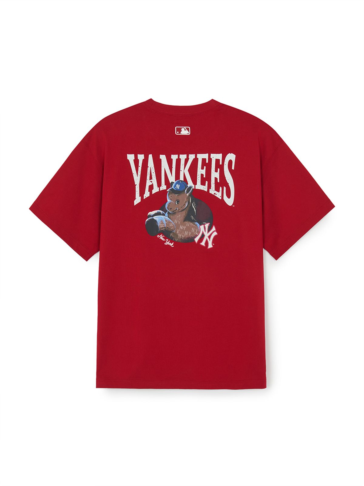 엠엘비(MLB) 뉴이어 홀스 등판 그래픽 반팔 티셔츠 NY (D.Red)