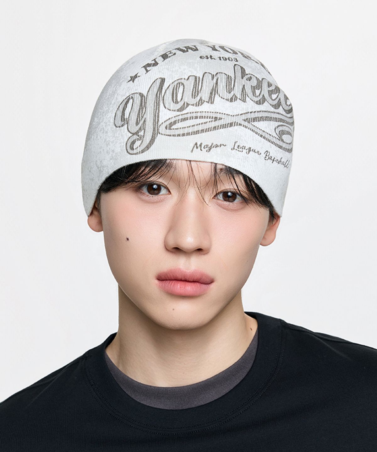 엠엘비(MLB) 빈티지 스프링 비니 NY (Cream)