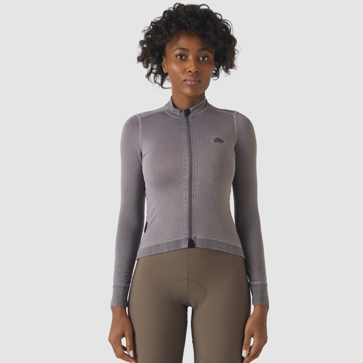 카페 드 사이클리스트(CAFE DU CYCLISTE) 찰리 클래식 긴팔 져지 콜드 다이 차콜 여성
