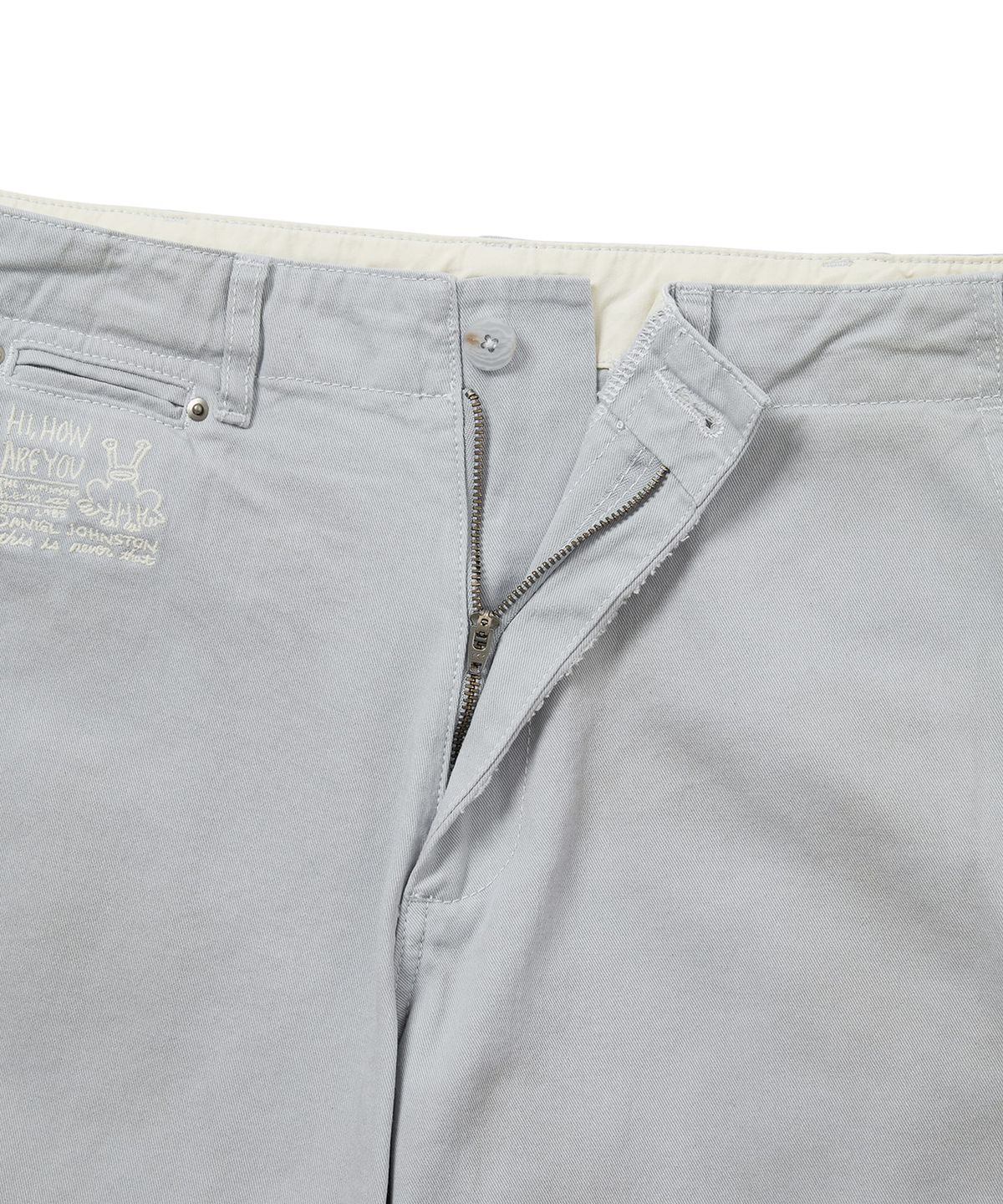 디스이즈네버댓(THISISNEVERTHAT) TNT Daniel Johnston Faded Twill Pant Light Grey