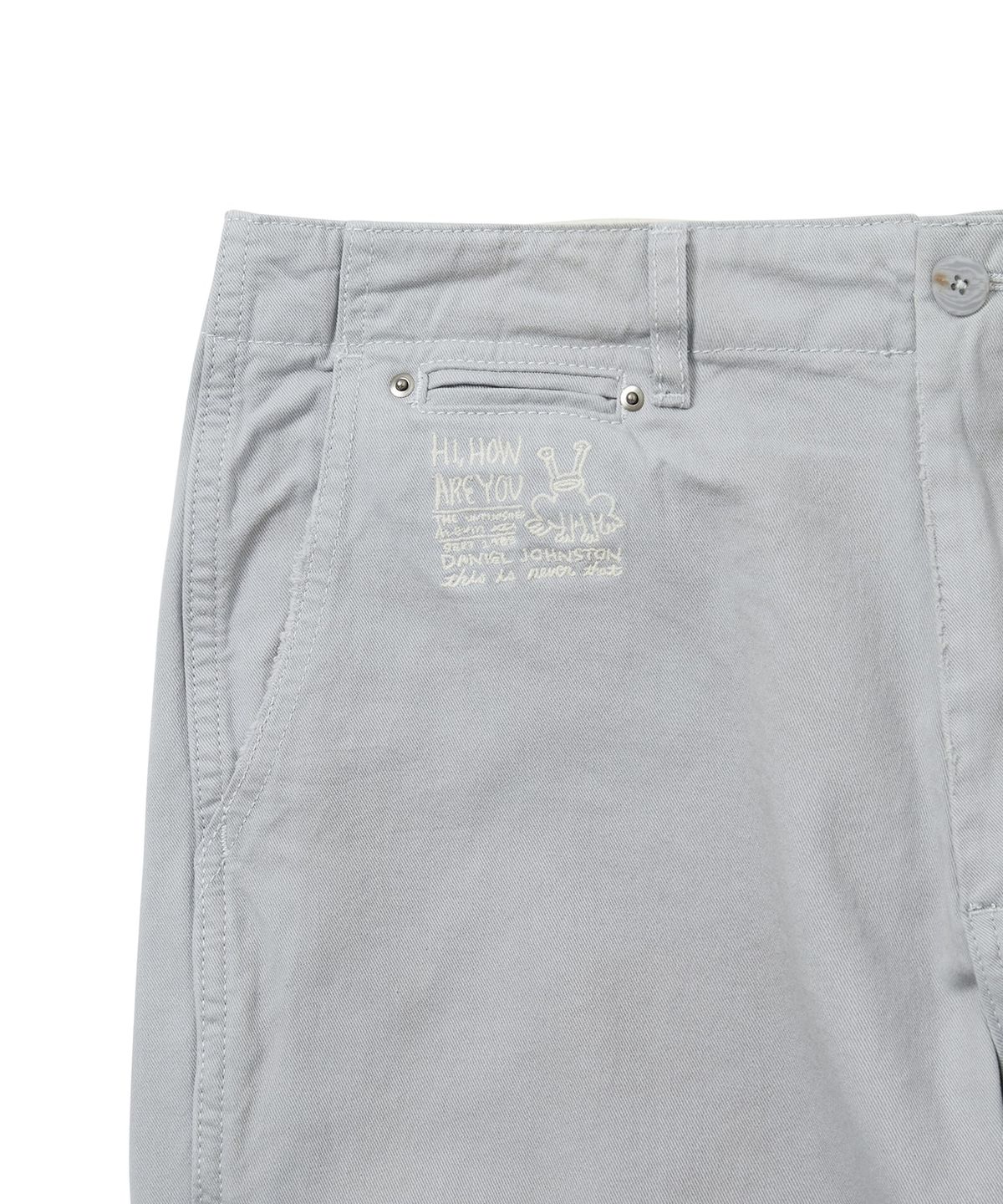 디스이즈네버댓(THISISNEVERTHAT) TNT Daniel Johnston Faded Twill Pant Light Grey