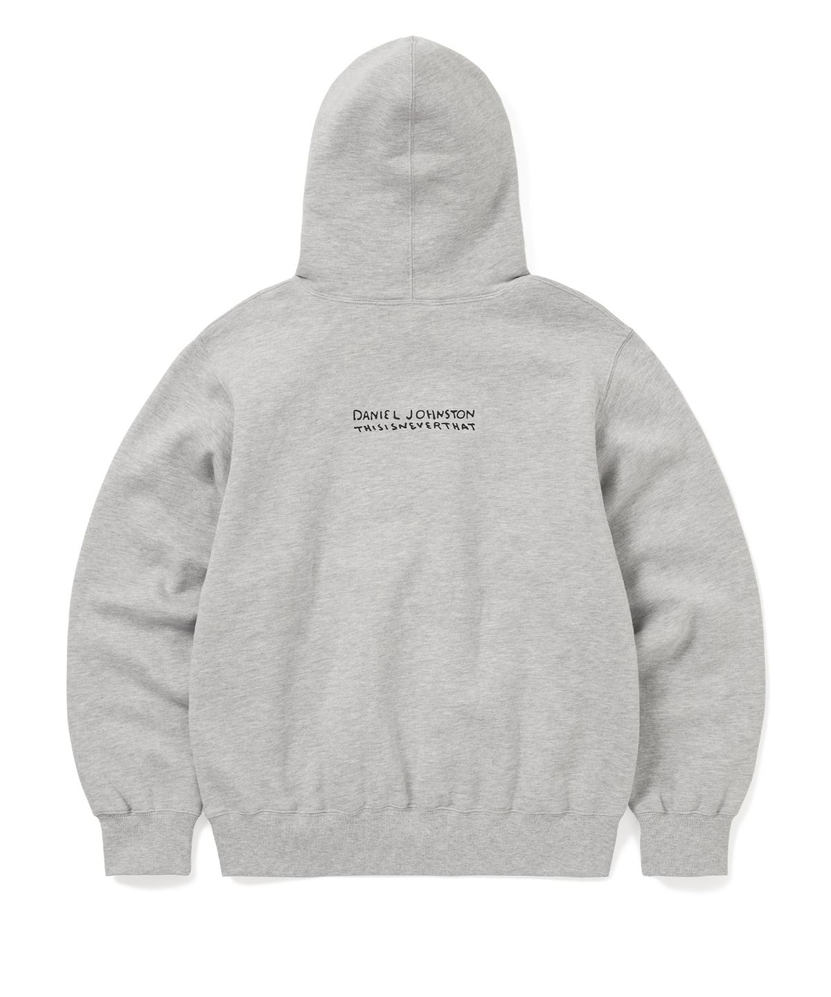 디스이즈네버댓(THISISNEVERTHAT) TNT Daniel Johnston Frog Hoodie Heather Grey