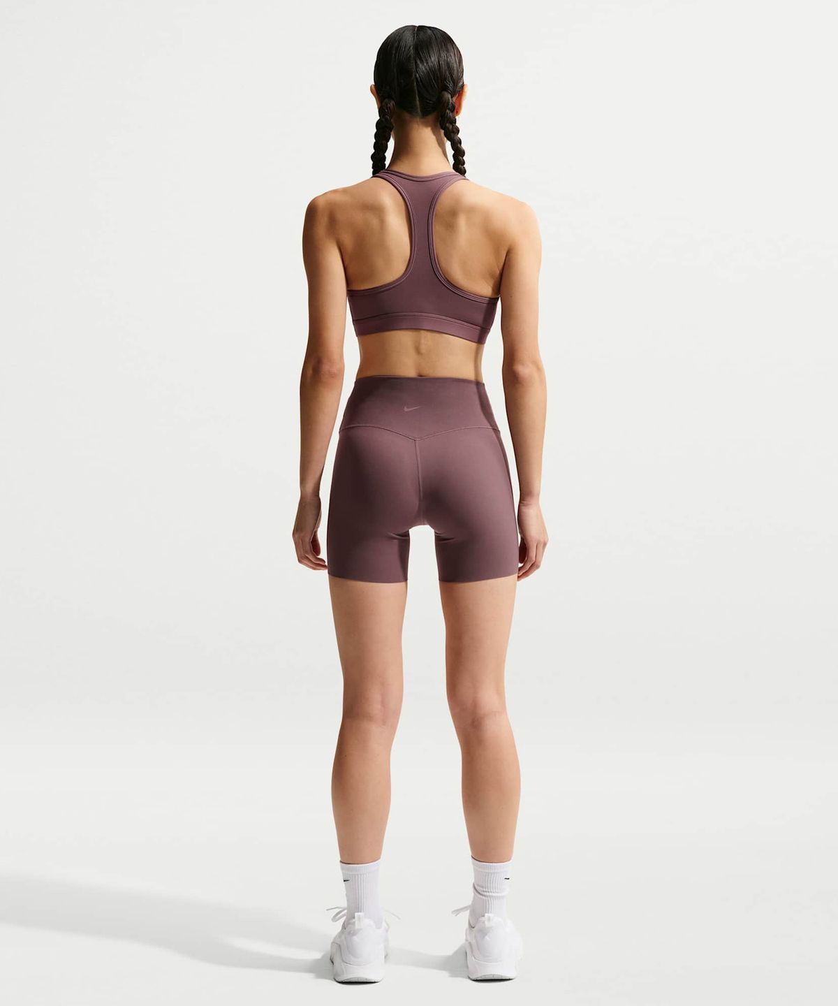 나이키(NIKE) 스우시 미디엄 서포트 패드 스포츠 브라 W - 타투:화이트 / DX6822-502