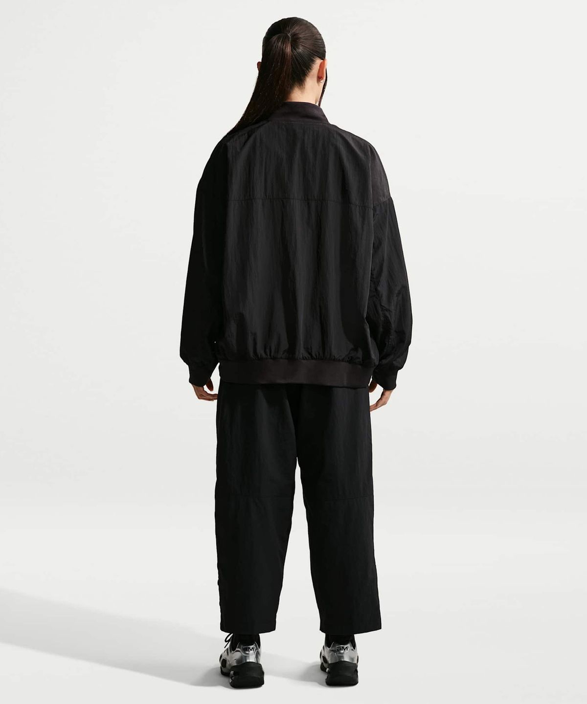 나이키(NIKE) 스포츠웨어 오버사이즈 바시티 재킷 W - 블랙:화이트 / IF0333-010