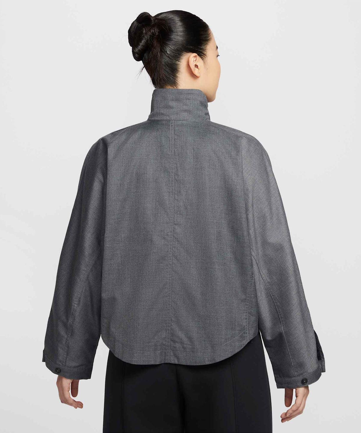 나이키(NIKE) 스포츠웨어 오버사이즈 우븐 재킷 W - 블랙:헤더:블랙 / IF5452-010
