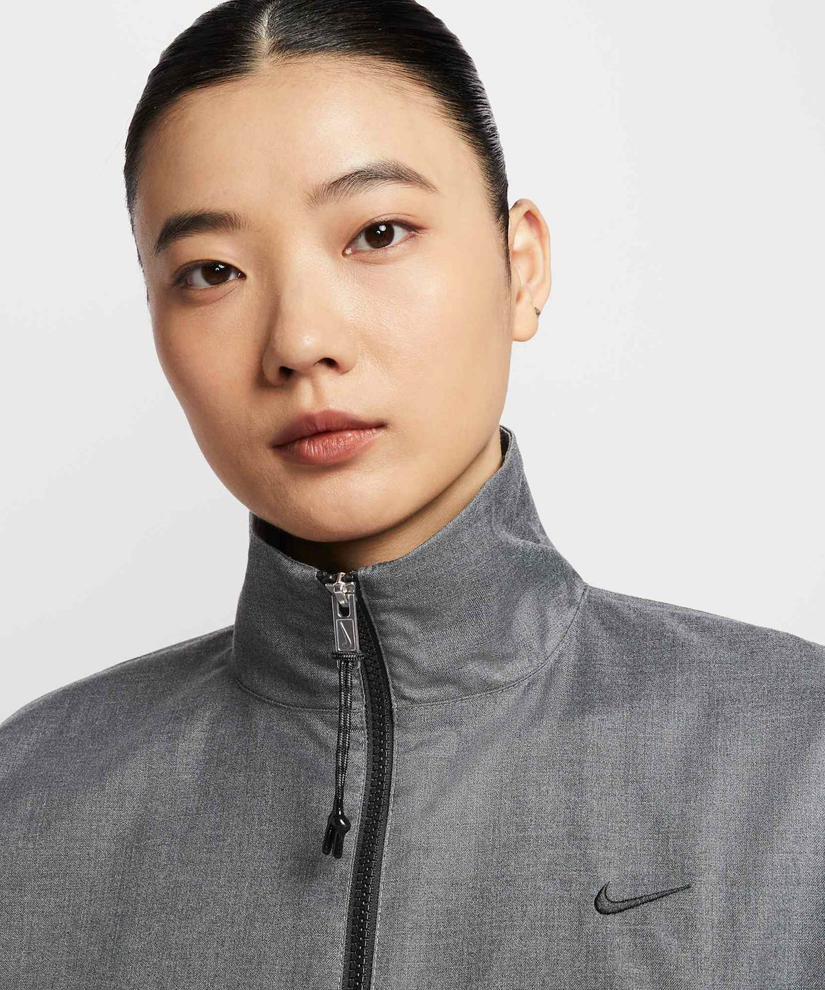 나이키(NIKE) 스포츠웨어 오버사이즈 우븐 재킷 W - 블랙:헤더:블랙 / IF5452-010