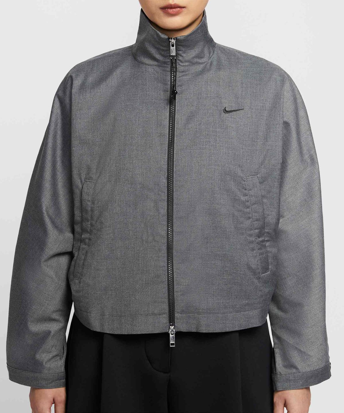 나이키(NIKE) 스포츠웨어 오버사이즈 우븐 재킷 W - 블랙:헤더:블랙 / IF5452-010