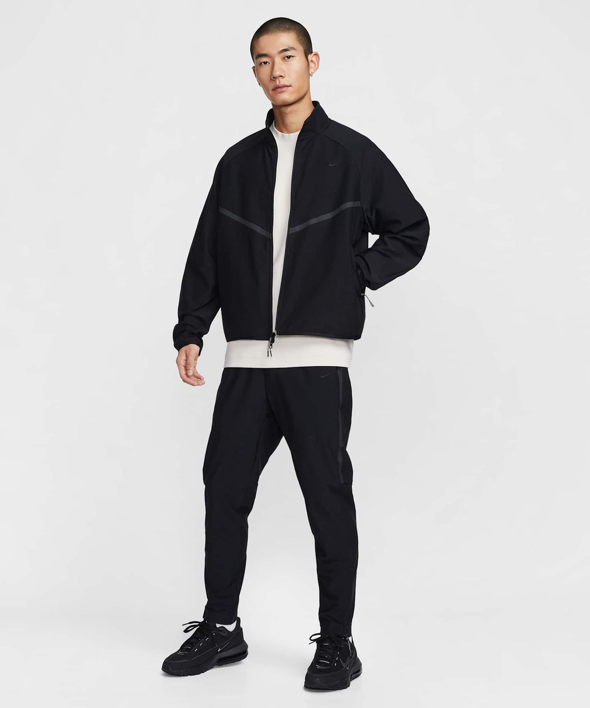 나이키(NIKE) 스포츠웨어 테크 드라이 핏 쇼리 니트 트랙 재킷 M - 블랙 / IM1336-010