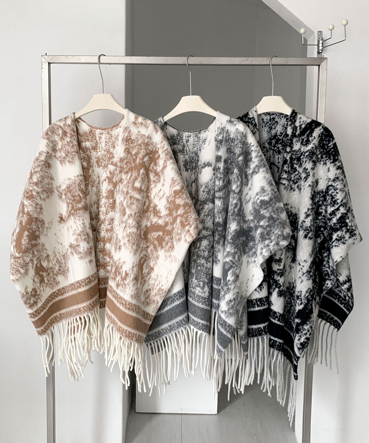 바스카라(VASCARA) Haze Fringe Shawl (3colors)