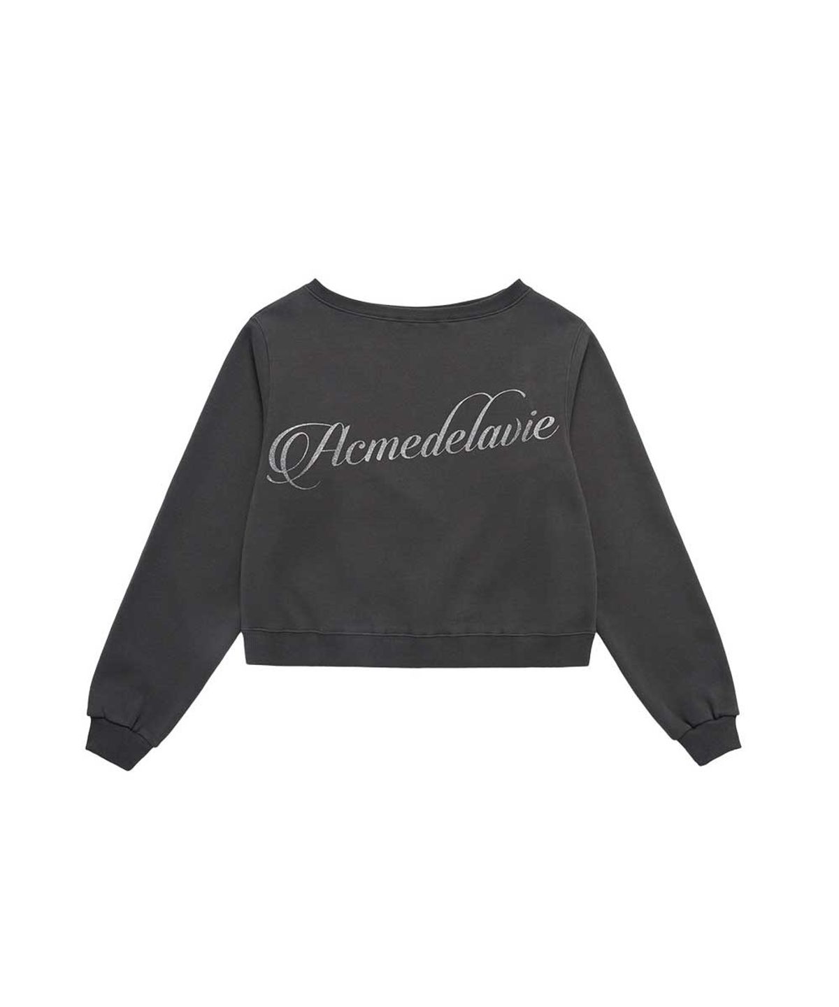 아크메드라비(ACME DE LA VIE) WOMAN GLITTER ONE SHOULDER NAPPING SWEATSHIRT (2COLOR)
