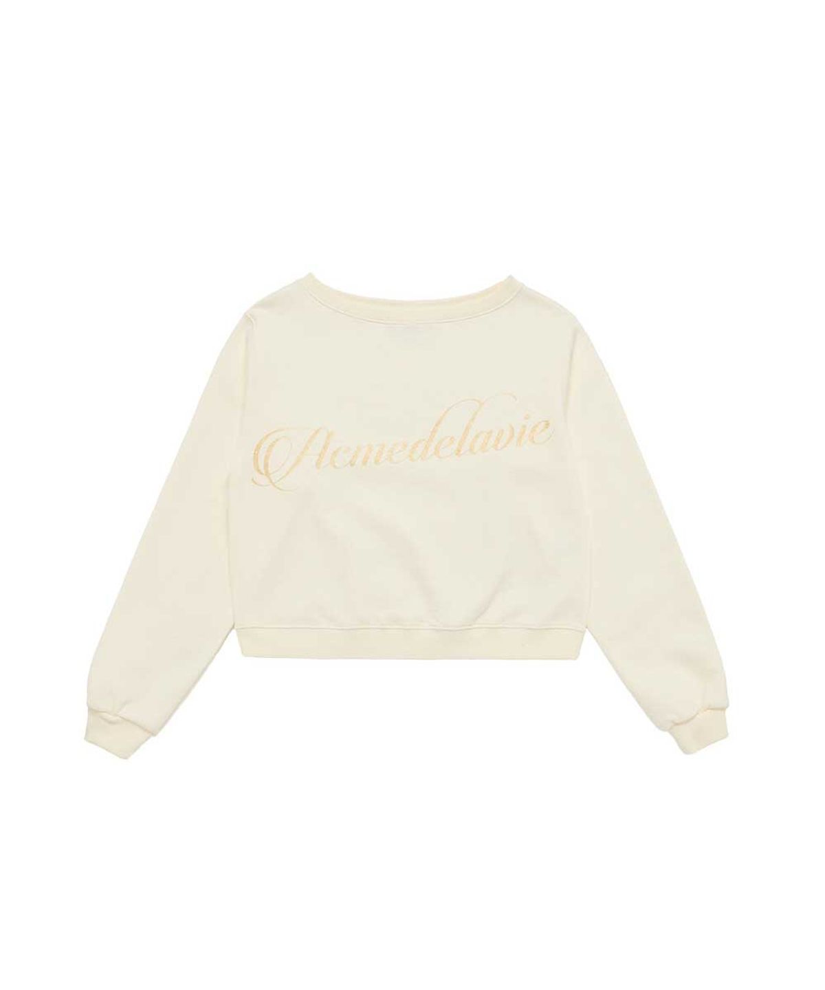 아크메드라비(ACME DE LA VIE) WOMAN GLITTER ONE SHOULDER NAPPING SWEATSHIRT (2COLOR)