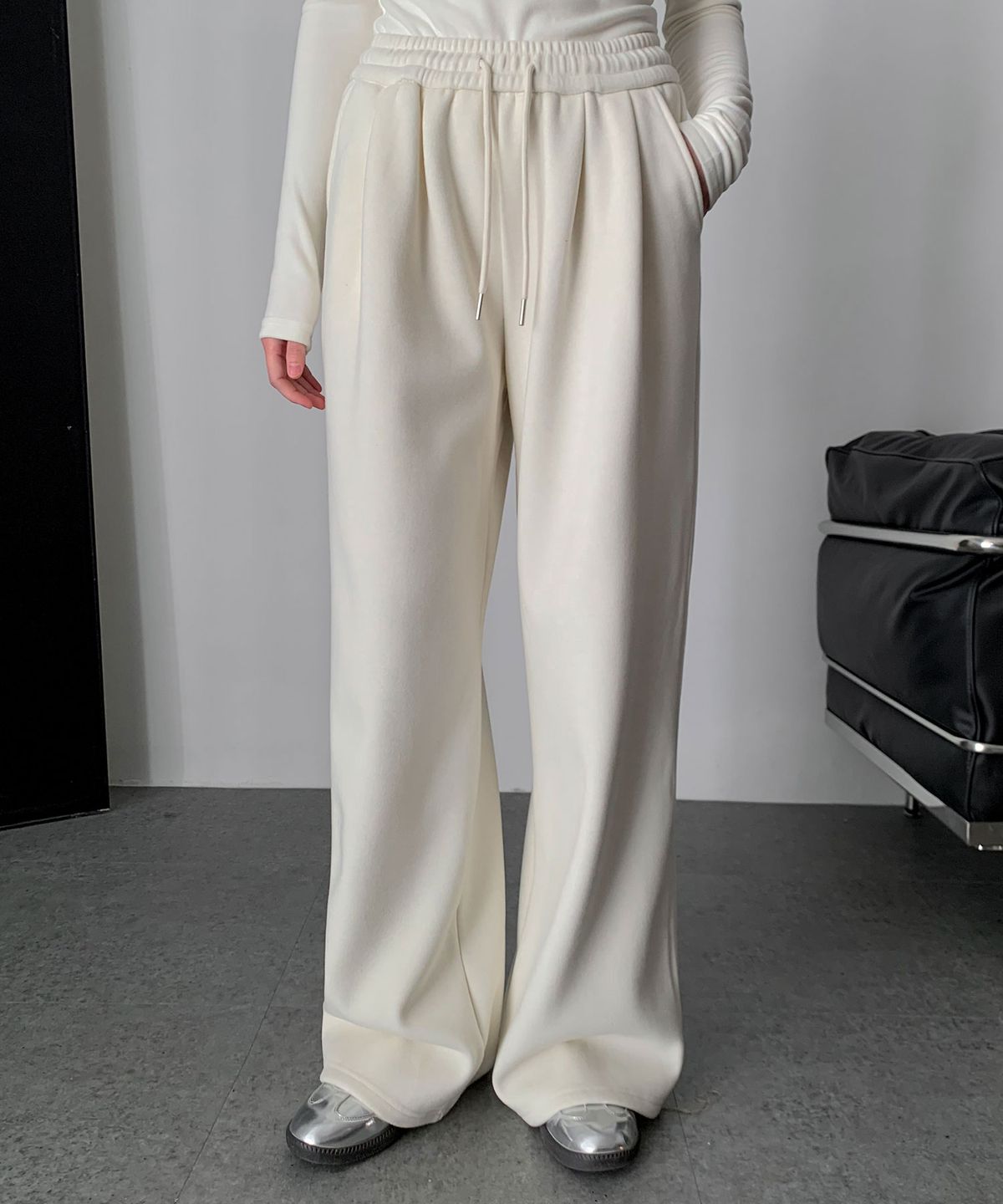 바스카라(VASCARA) Comfy Wide Banding Pants (5colors)