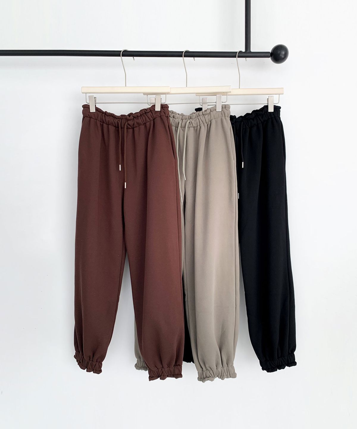 바스카라(VASCARA) [Fleece-lined] Basic Napping Jogger Pants (3colors)