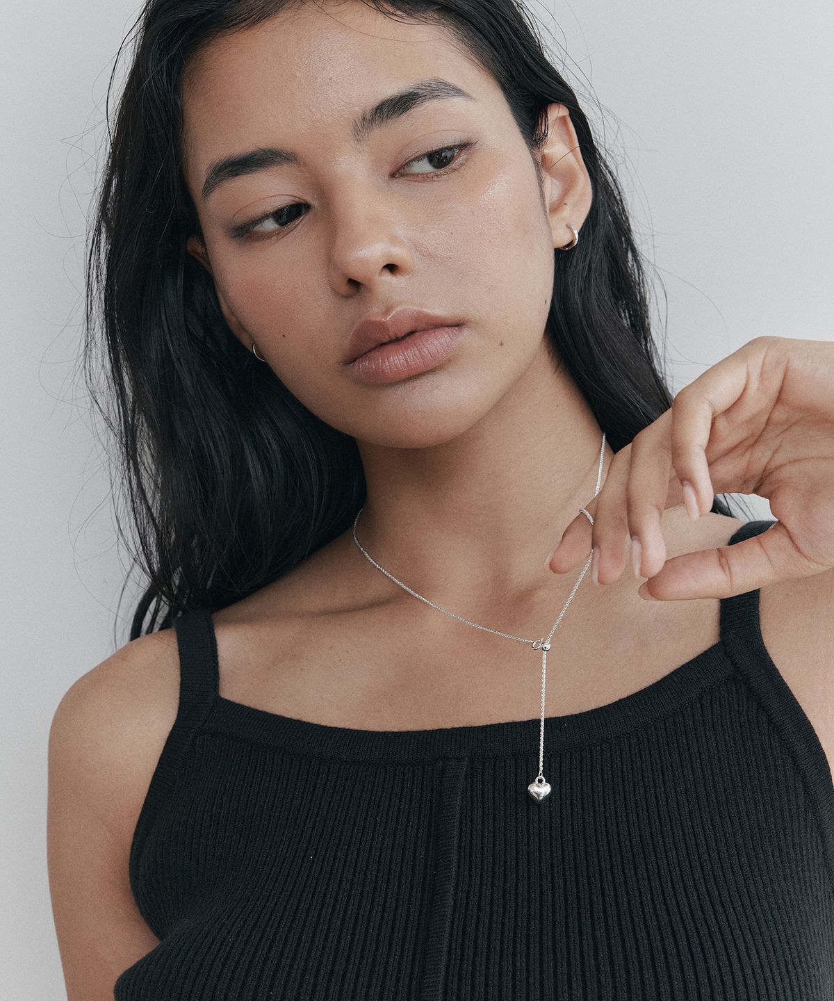 아티카 로우(ATTICA RAW) Plum Heart Pendant Necklace / NBS005