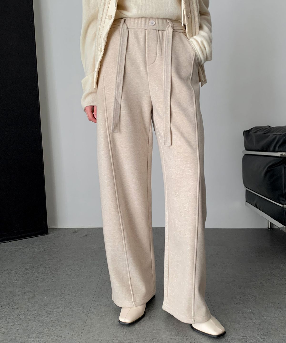 바스카라(VASCARA) [Fleece-lined] Daily Napping Banding Pants (3colors)