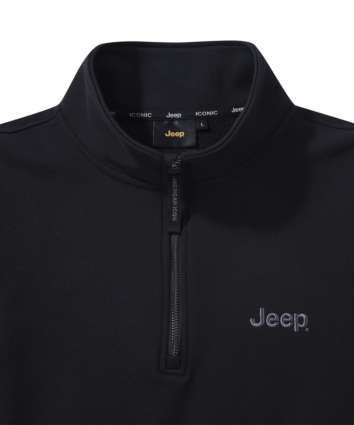 지프(JEEP) [360g] M-Logo 반집업 맨투맨 (JR5TSU838BB)