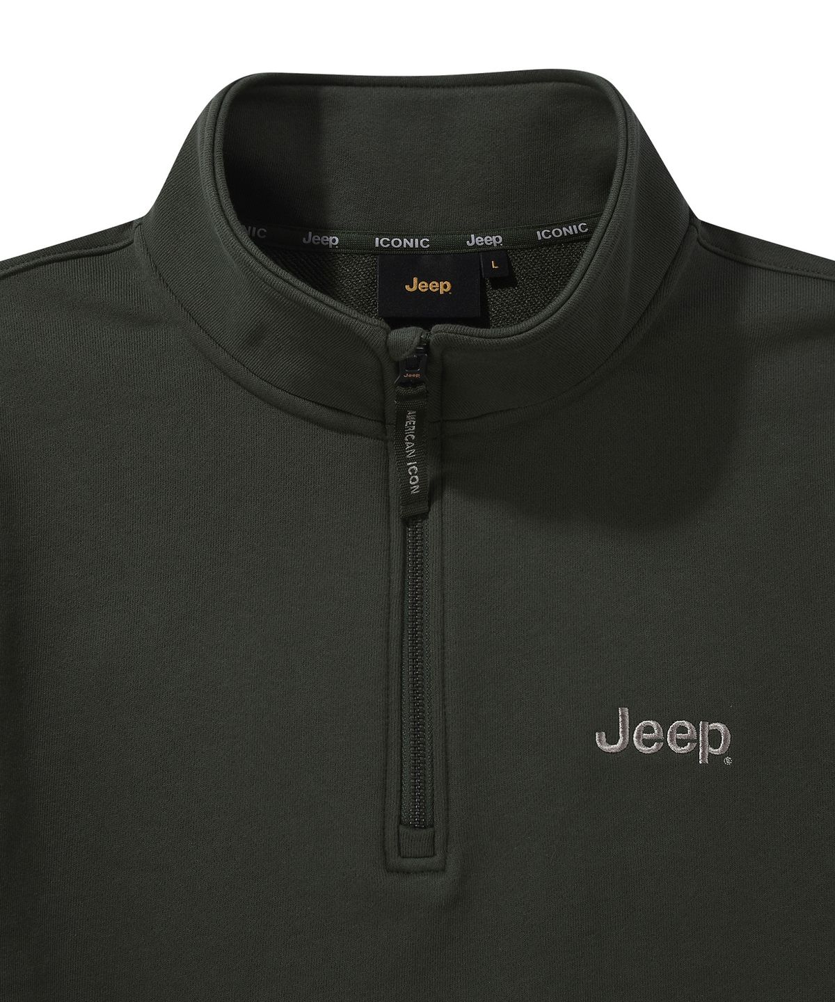 지프(JEEP) [360g] M-Logo 반집업 맨투맨 (JR5TSU838GN)