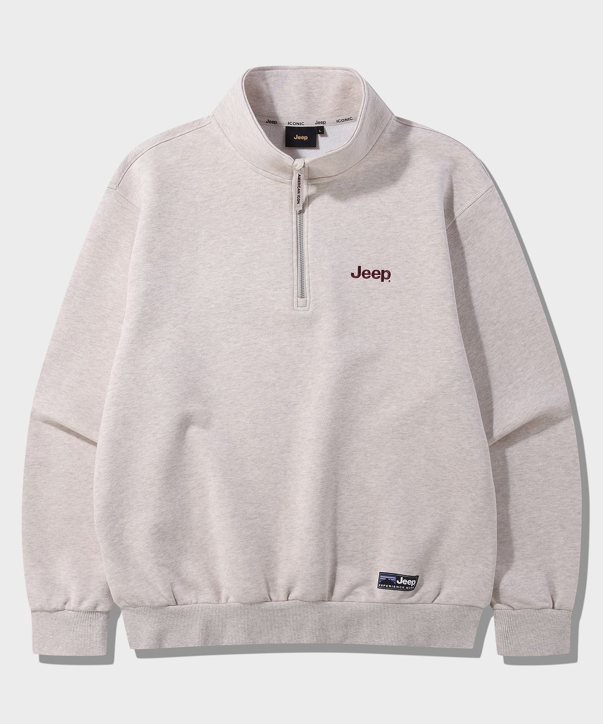 지프(JEEP) [360g] M-Logo 반집업 맨투맨 (JR5TSU838CE)
