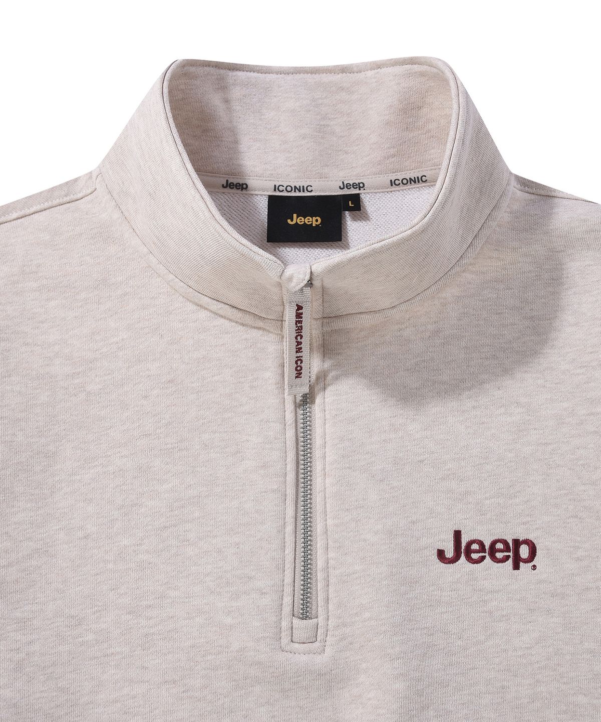 지프(JEEP) [360g] M-Logo 반집업 맨투맨 (JR5TSU838CE)
