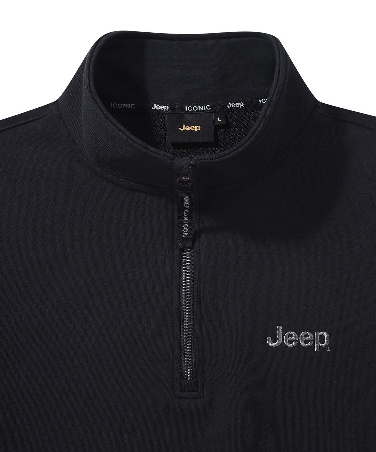 지프(JEEP) [360g] M-Logo 반집업 맨투맨 (JR5TSU838CB) 카모폴라쥬