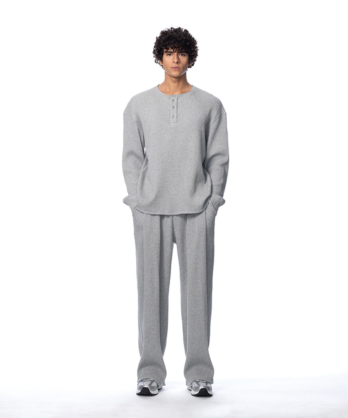 알브이디(RVD) 와플 투턱 와이드 팬츠 (2PACK)