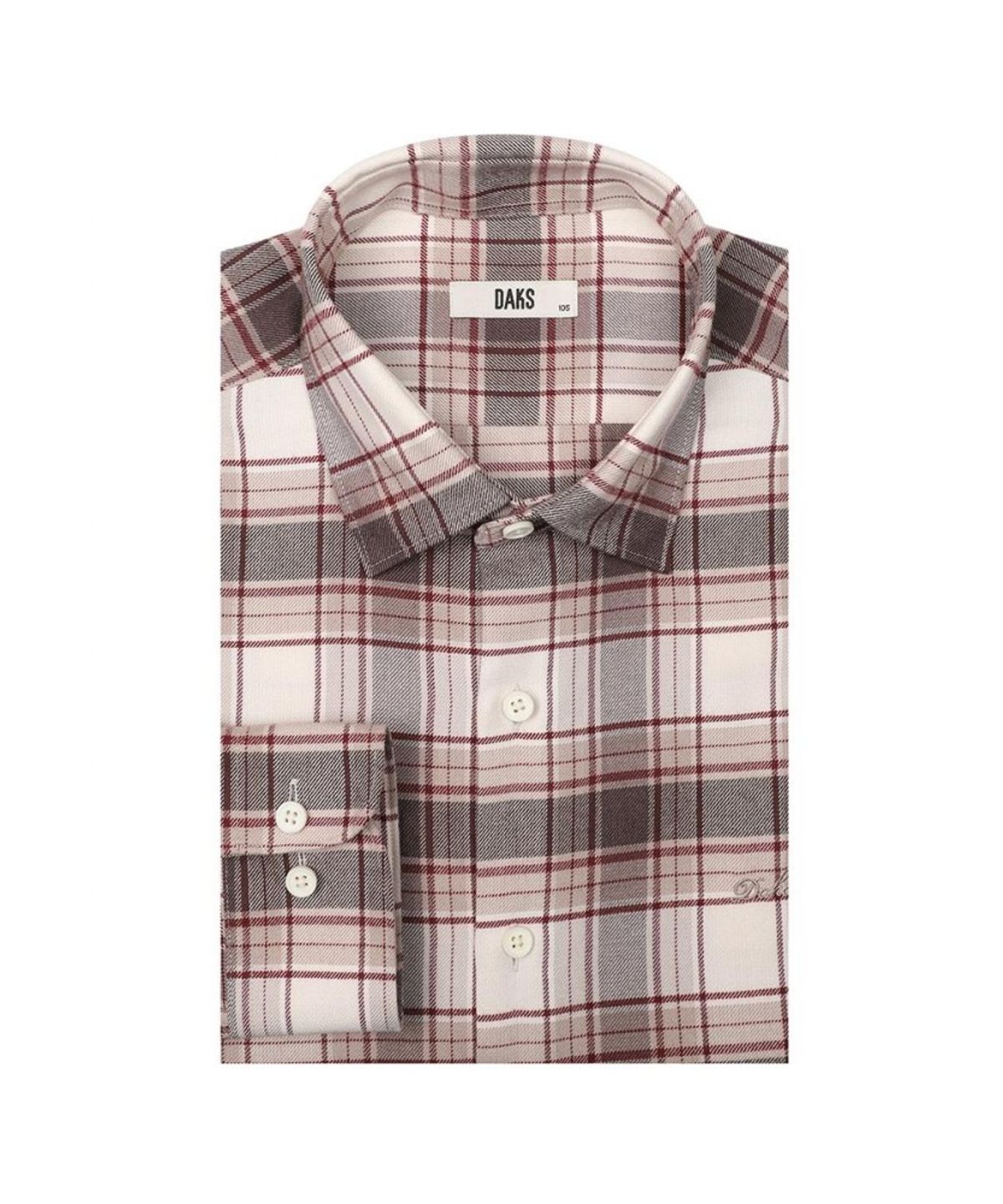닥스셔츠(DAKS SHIRTS) 기모 노케어 미디움체크 셔츠 레귤러핏_DLW1SHCL107I1
