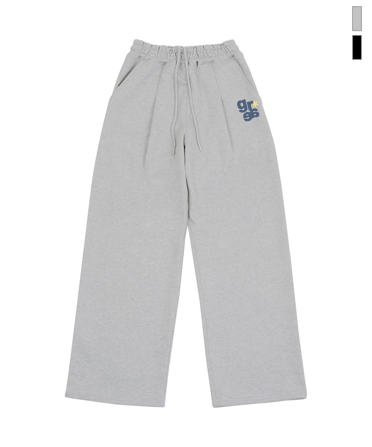 그레이버(GRAVER) [UNISEX]프론트 GRAE-S 트레이닝 핀턱 와이드 팬츠_2color