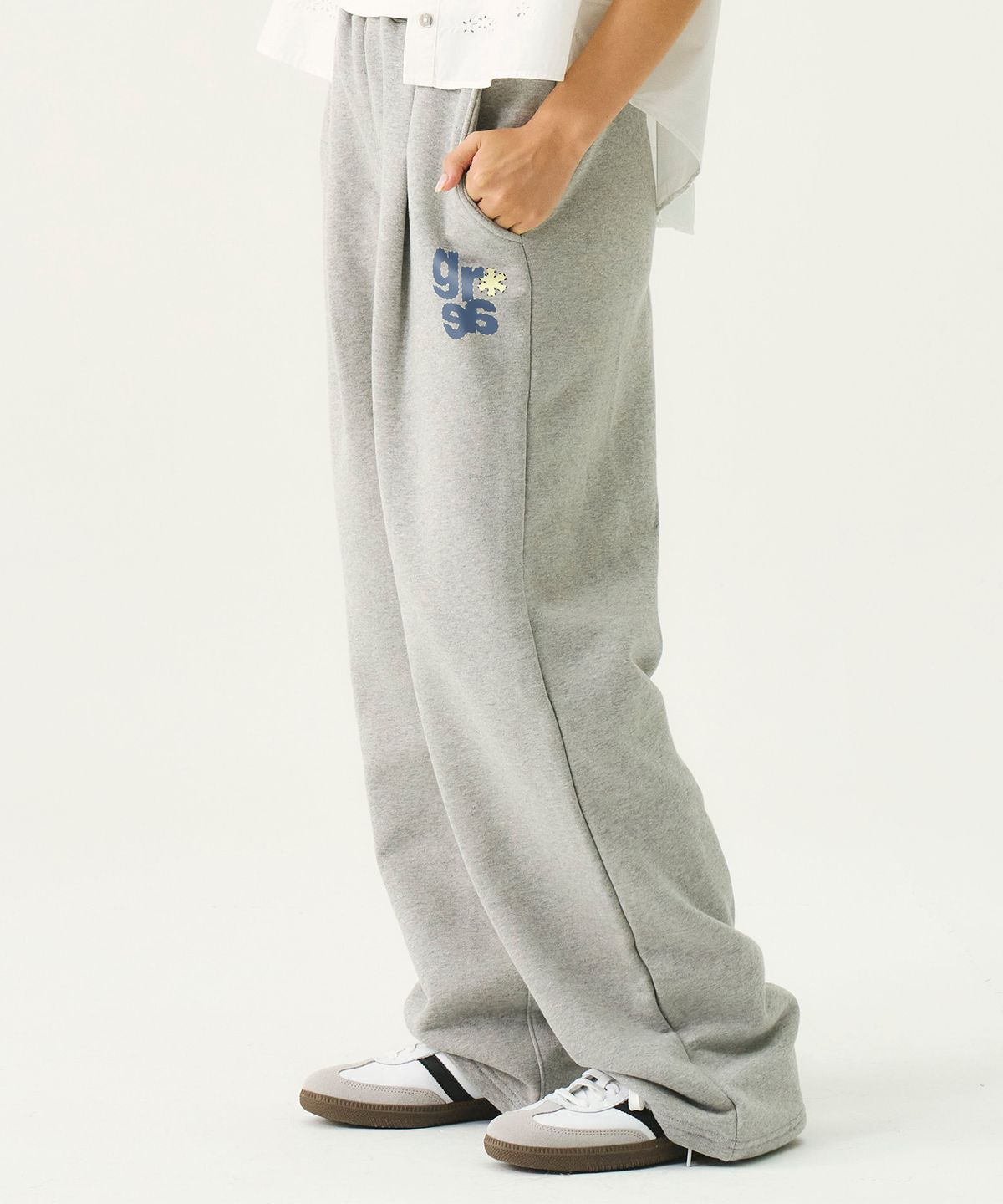 그레이버(GRAVER) [UNISEX]프론트 GRAE-S 트레이닝 핀턱 와이드 팬츠_2color