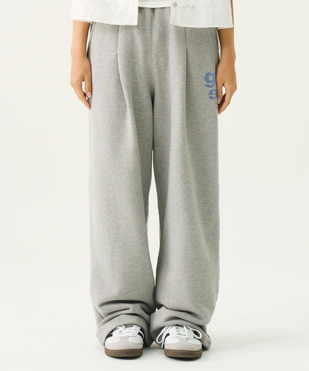 그레이버(GRAVER) [UNISEX]프론트 GRAE-S 트레이닝 핀턱 와이드 팬츠_2color