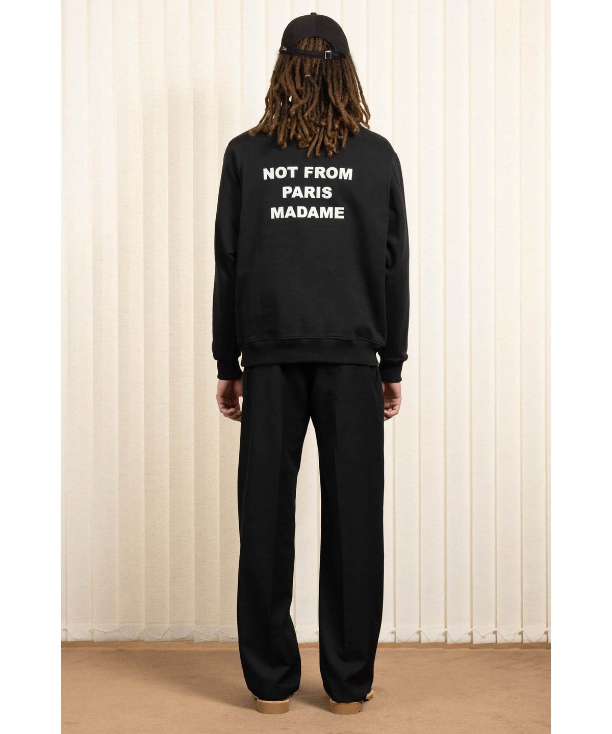 드롤드무슈(DROLE DE MONSIEUR) Le Sweatshirt Slogan D0TSA25001BKX