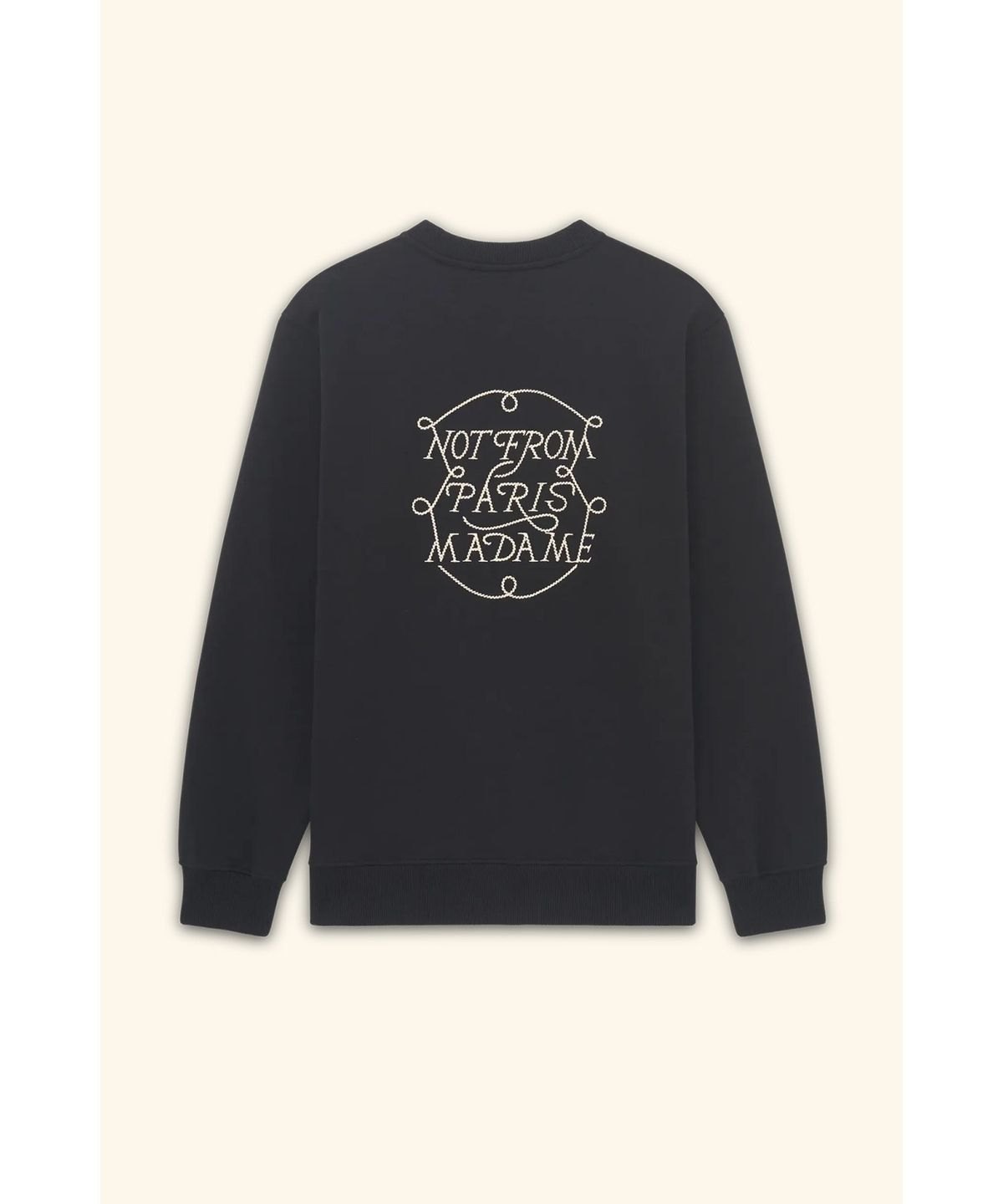 드롤드무슈(DROLE DE MONSIEUR) Le Sweatshirt Slogan Tresses D0TSA25214BKX