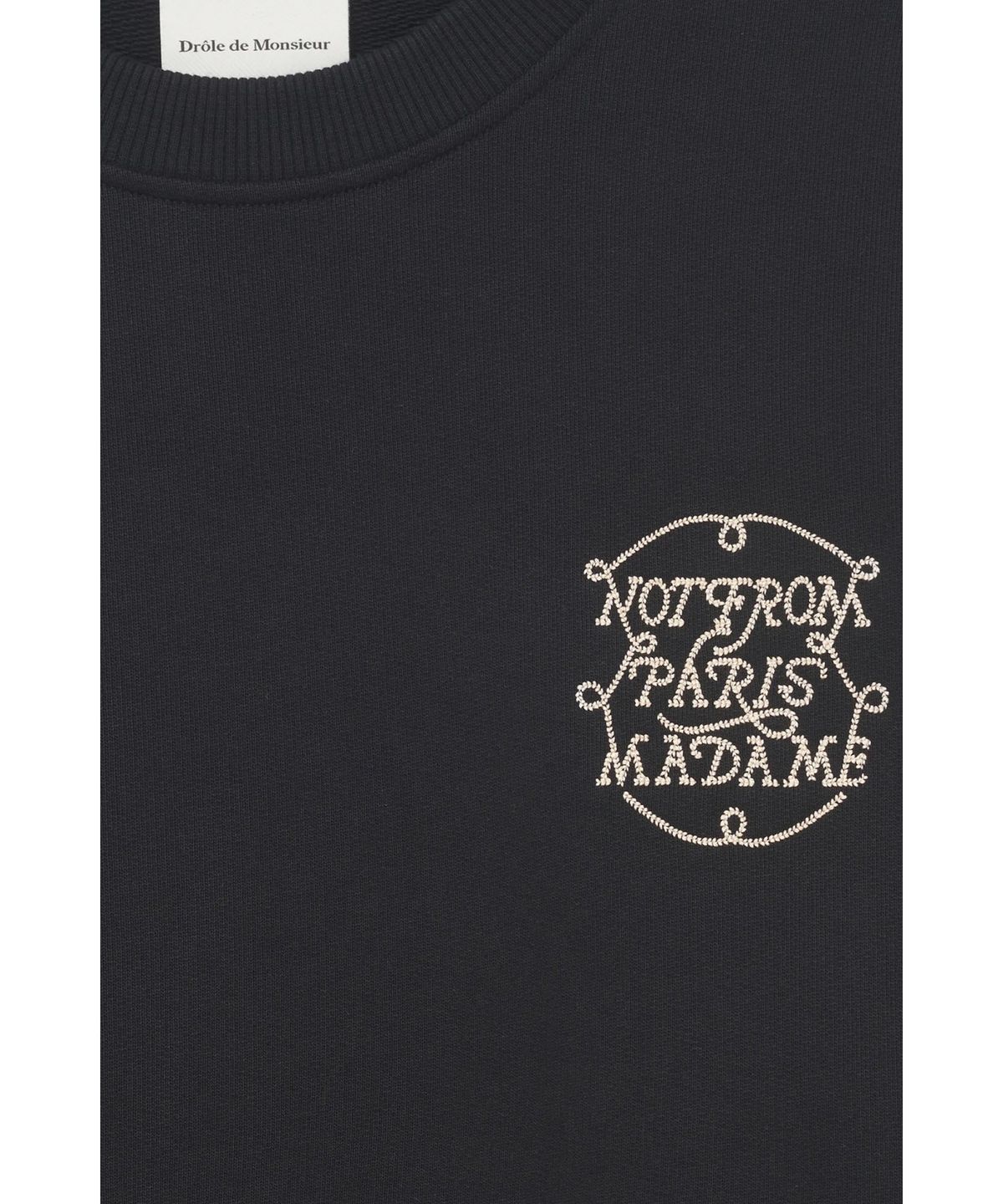 드롤드무슈(DROLE DE MONSIEUR) Le Sweatshirt Slogan Tresses D0TSA25214BKX