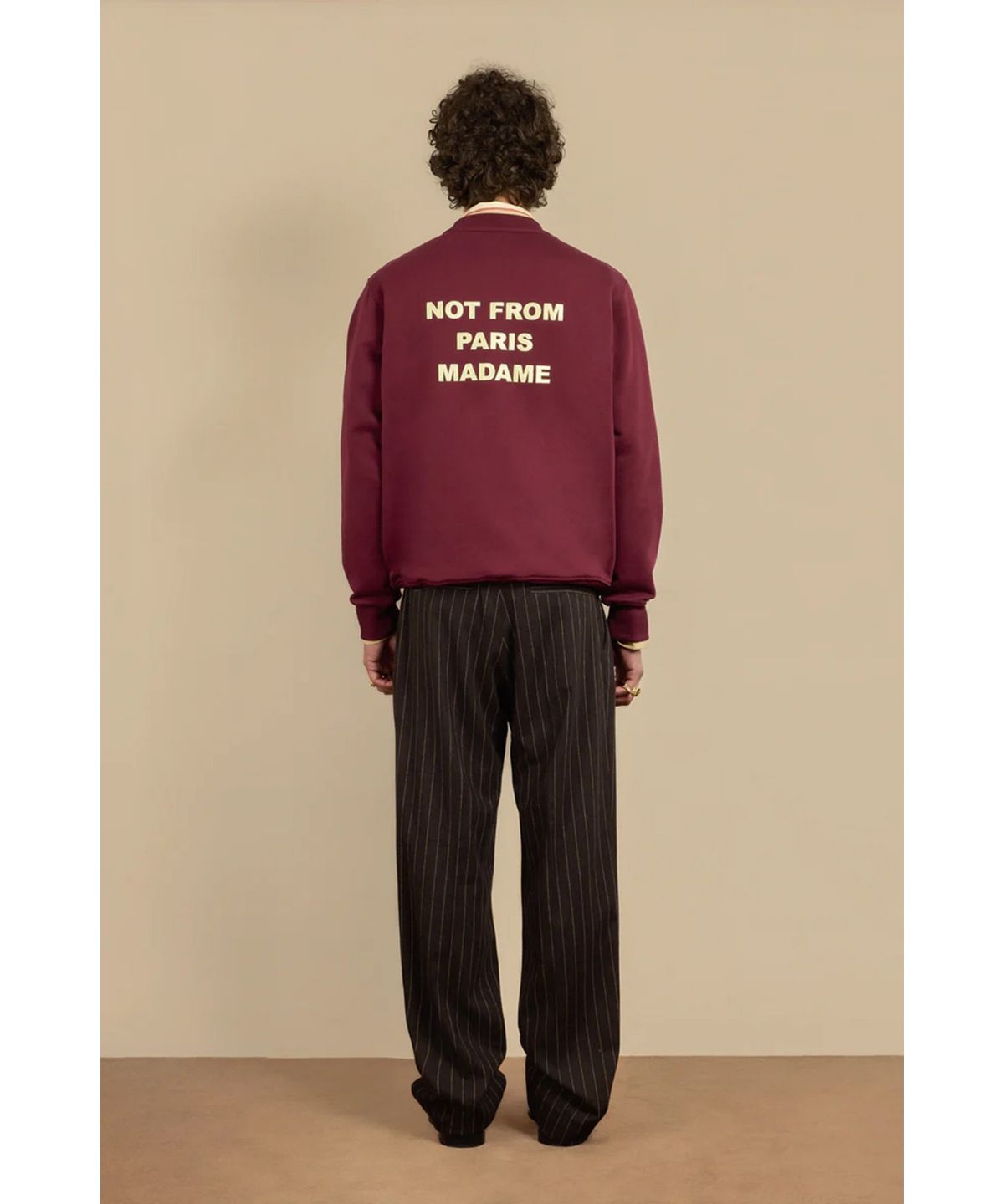 드롤드무슈(DROLE DE MONSIEUR) Le Sweatshirt Slogan D0TSW25249WIX