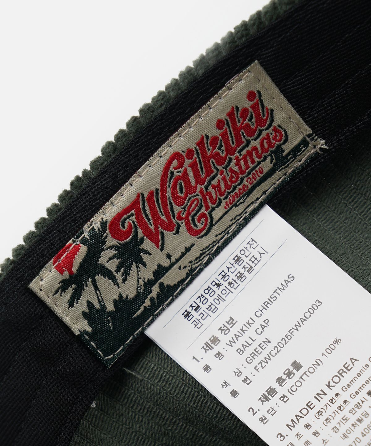 프리즘웍스(FRIZMWORKS) WAIKIKI CHRISTMAS BALL CAP _ GREEN