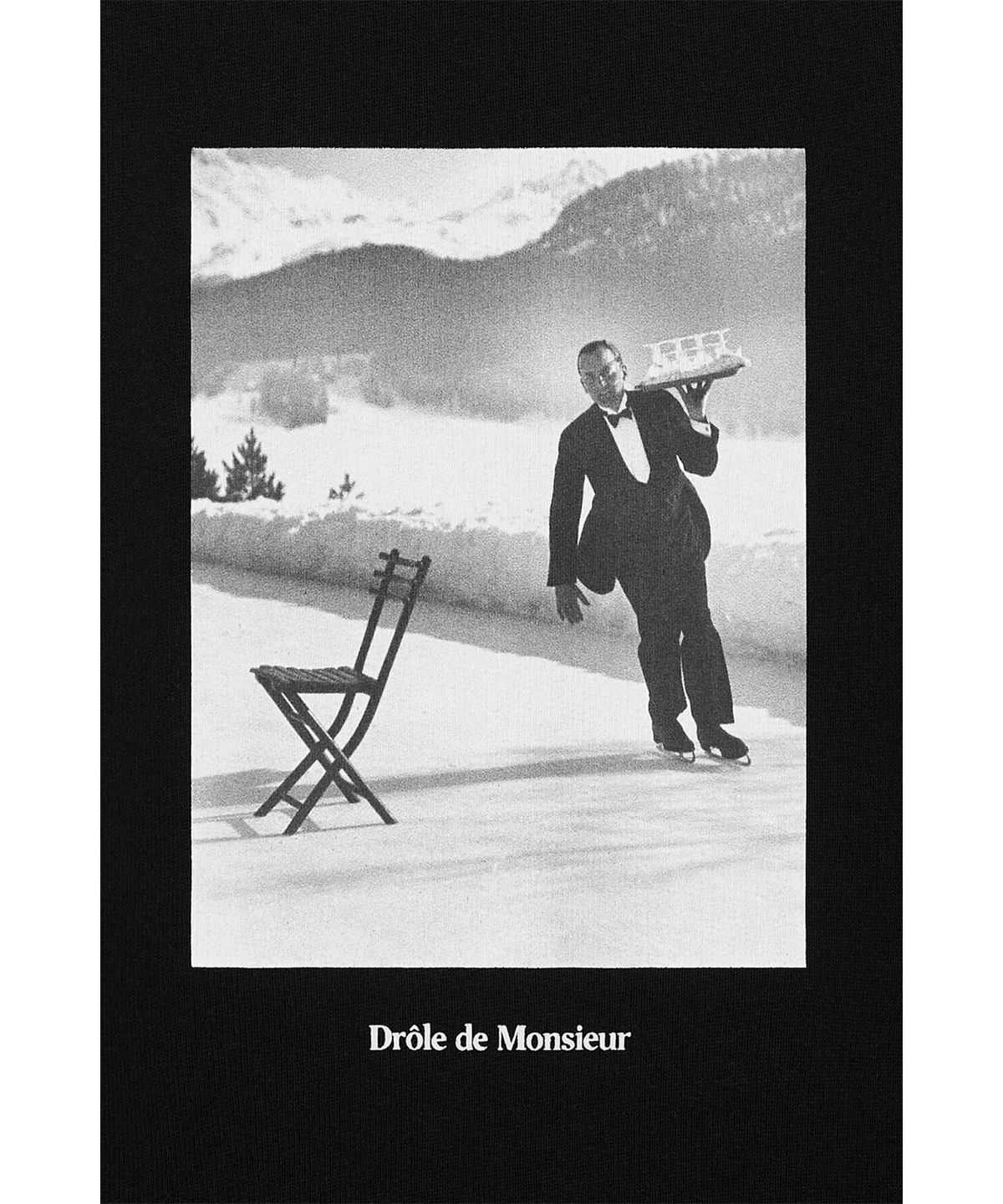 드롤드무슈(DROLE DE MONSIEUR) Le Sweatshirt Ice Skating Waiter D0TSW25246BKX