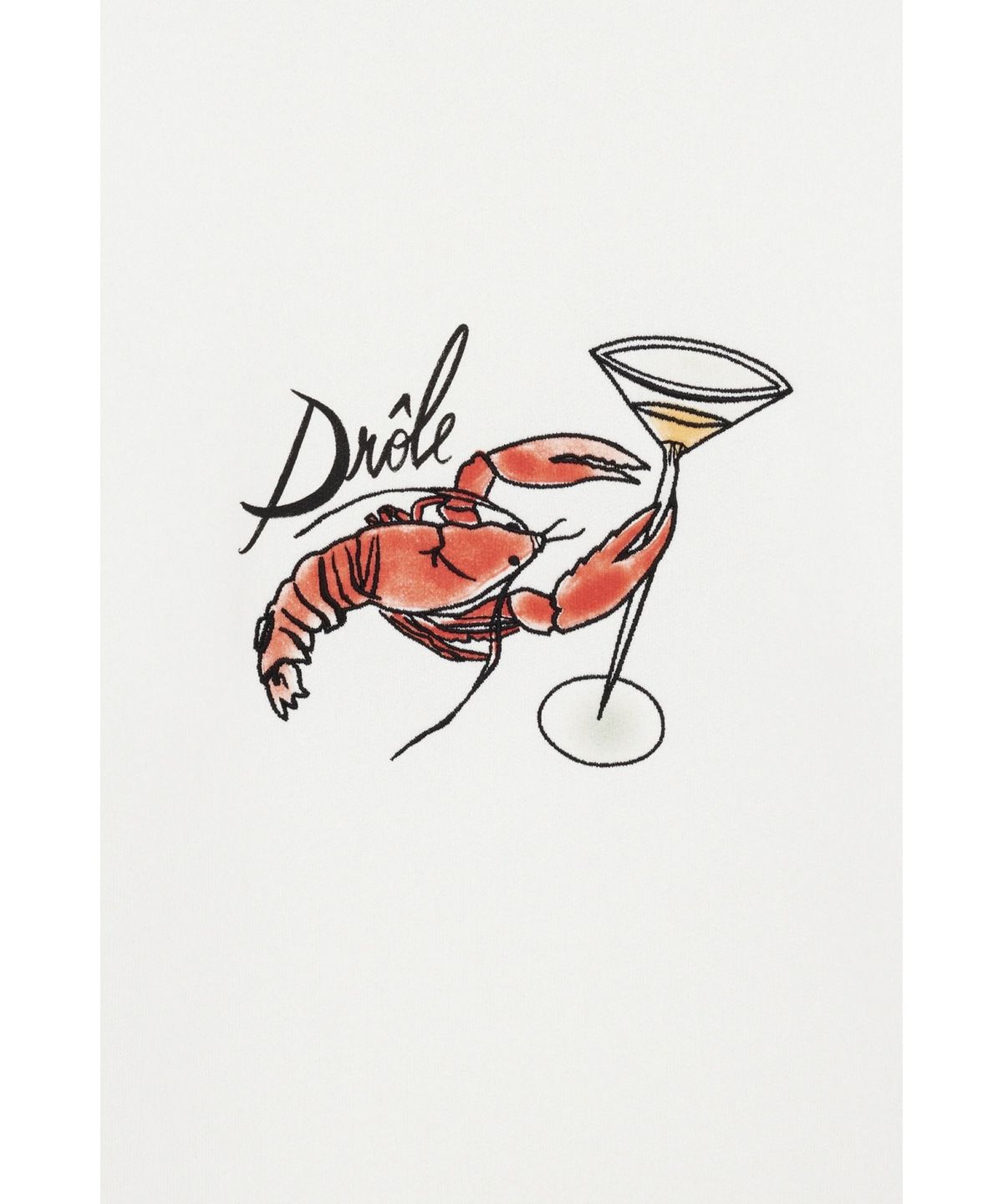 드롤드무슈(DROLE DE MONSIEUR) Le Sweatshirt Homard D0TSW25245WHM