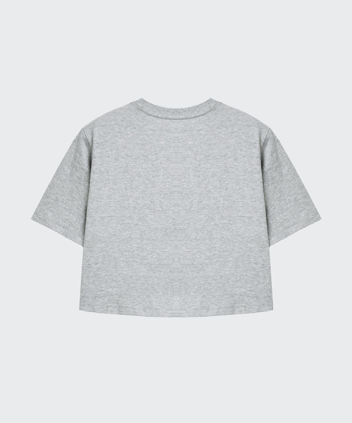 무신사 스탠다드 키즈(MUSINSA STANDARD KIDS) 릴렉스트 크롭 티셔츠 [미디엄 그레이]