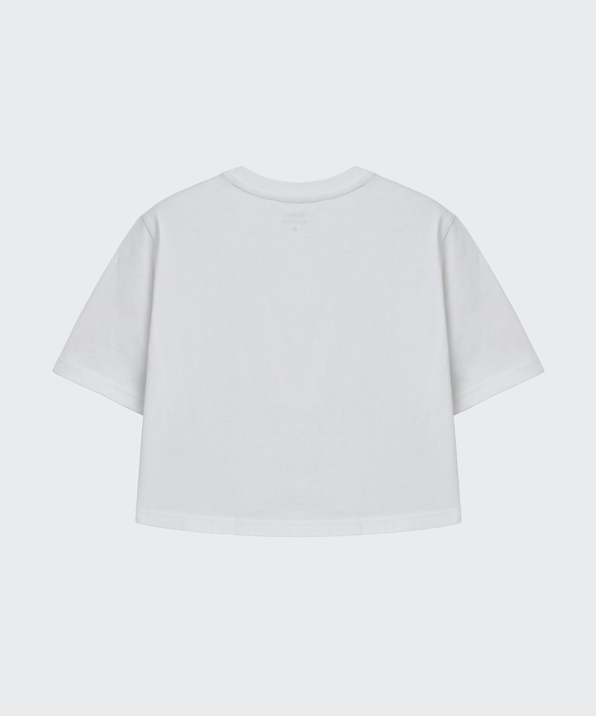 무신사 스탠다드 키즈(MUSINSA STANDARD KIDS) 릴렉스트 크롭 티셔츠 [화이트]