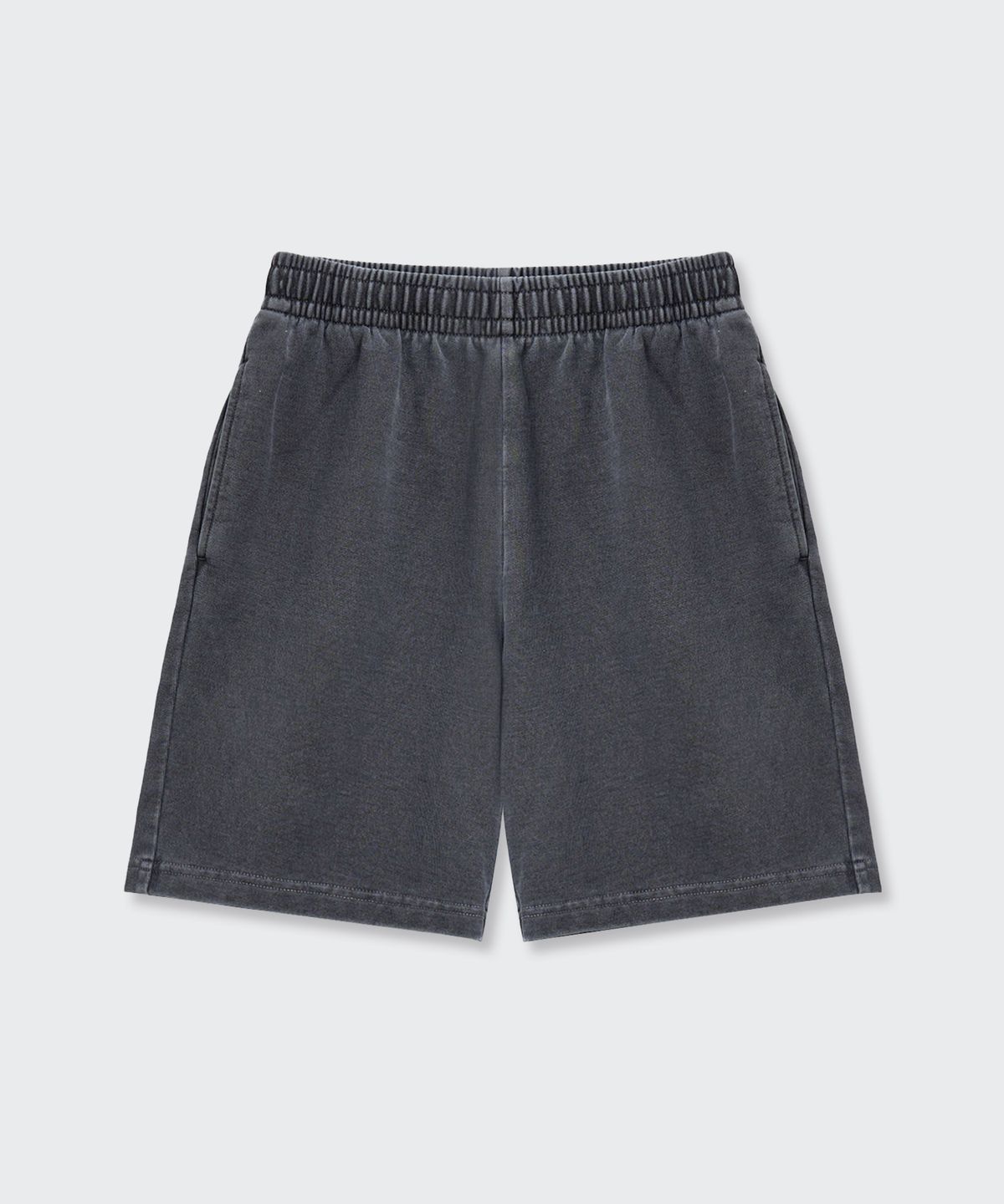 무신사 스탠다드 키즈(MUSINSA STANDARD KIDS) 피그먼트 스웨트 쇼츠 [챠콜 그레이]