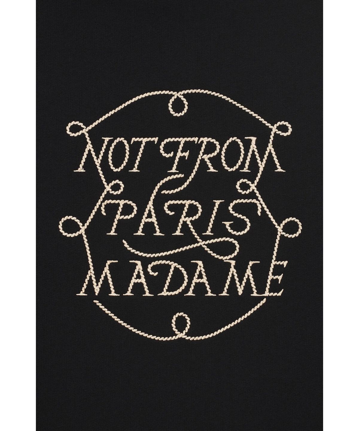 드롤드무슈(DROLE DE MONSIEUR) Le Hoodie Slogan Tresses D0THA25212BKX