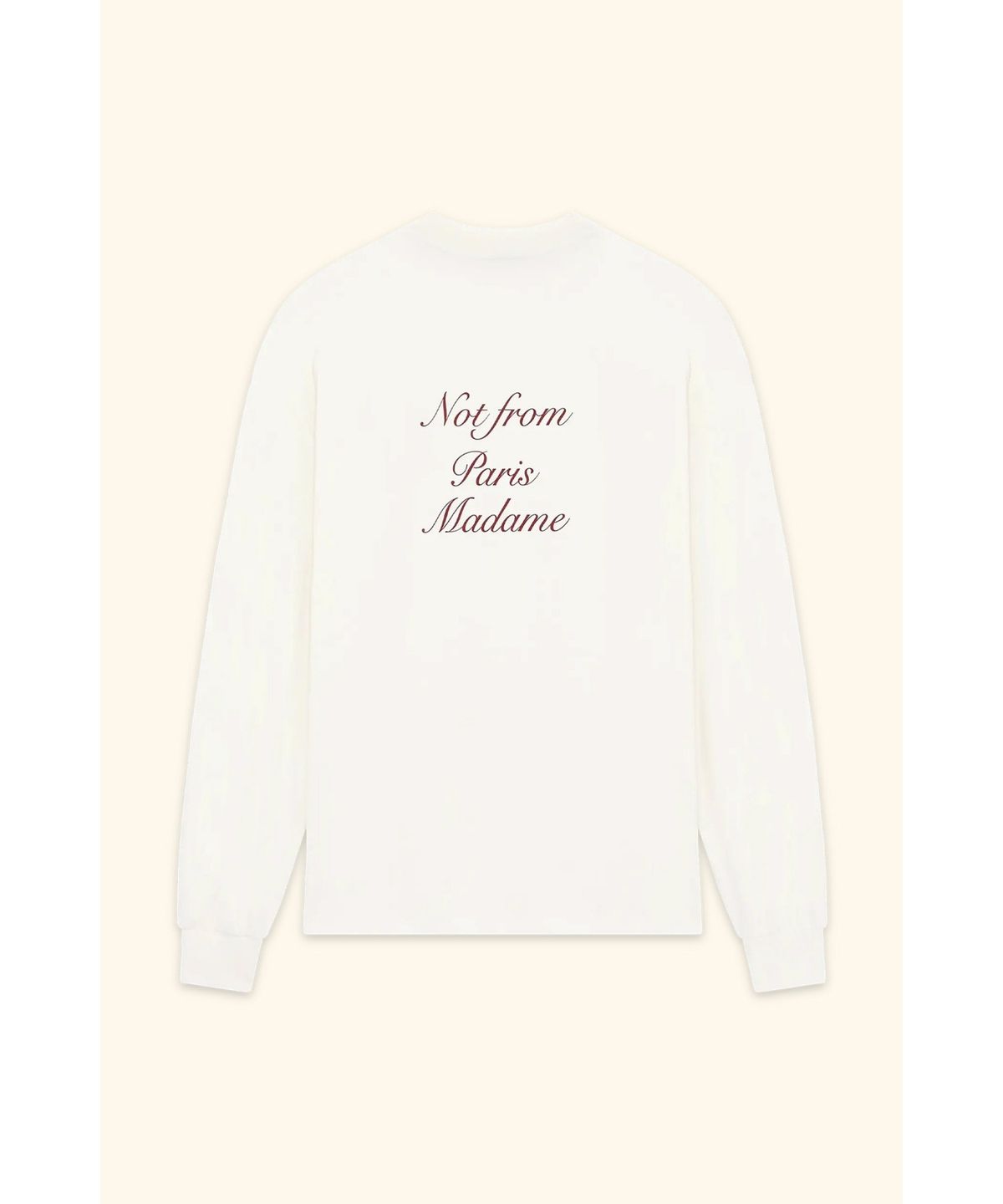 드롤드무슈(DROLE DE MONSIEUR) Le Manches Longues Slogan Calligraphie D0TBW25252WHM