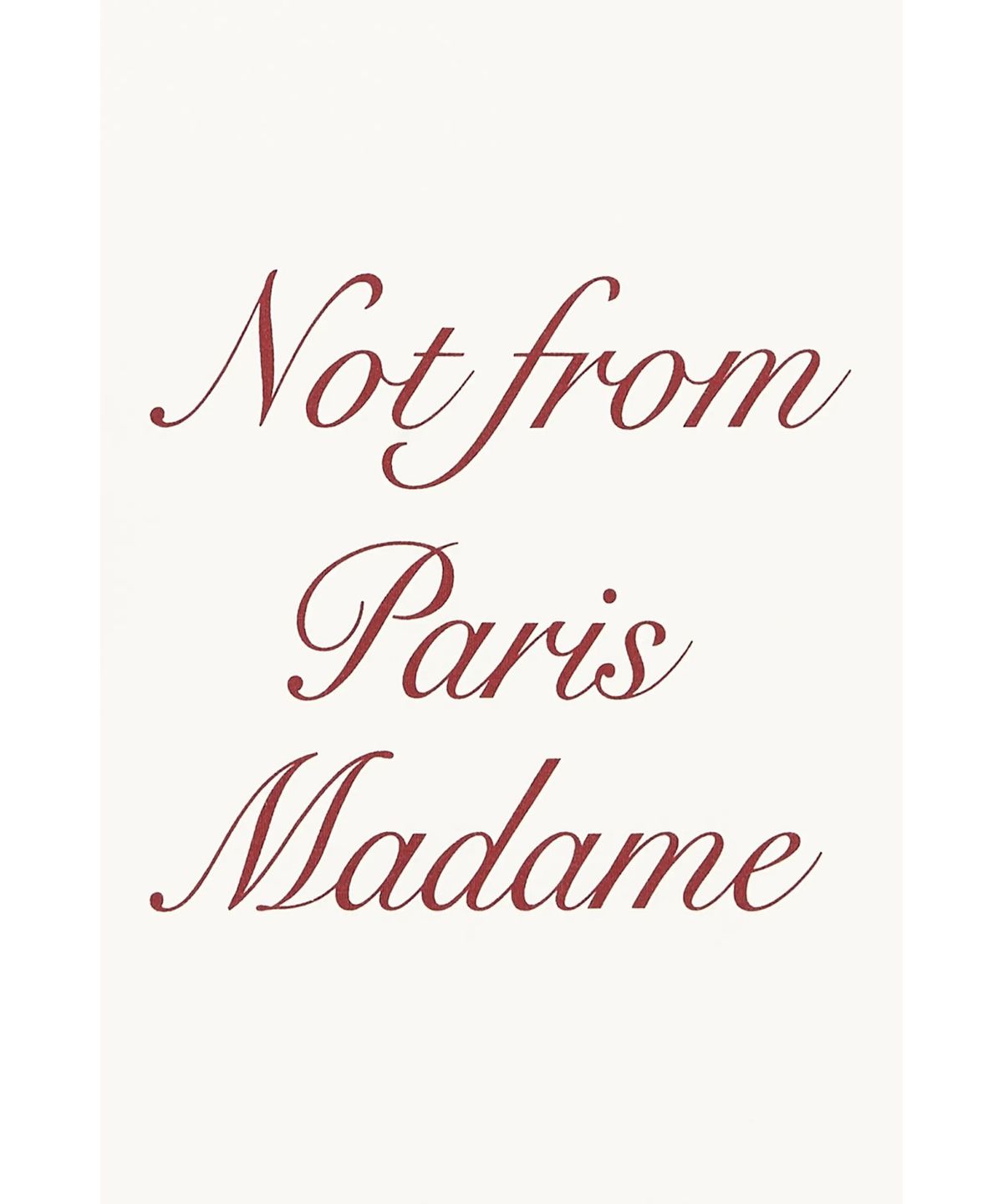 드롤드무슈(DROLE DE MONSIEUR) Le Manches Longues Slogan Calligraphie D0TBW25252WHM