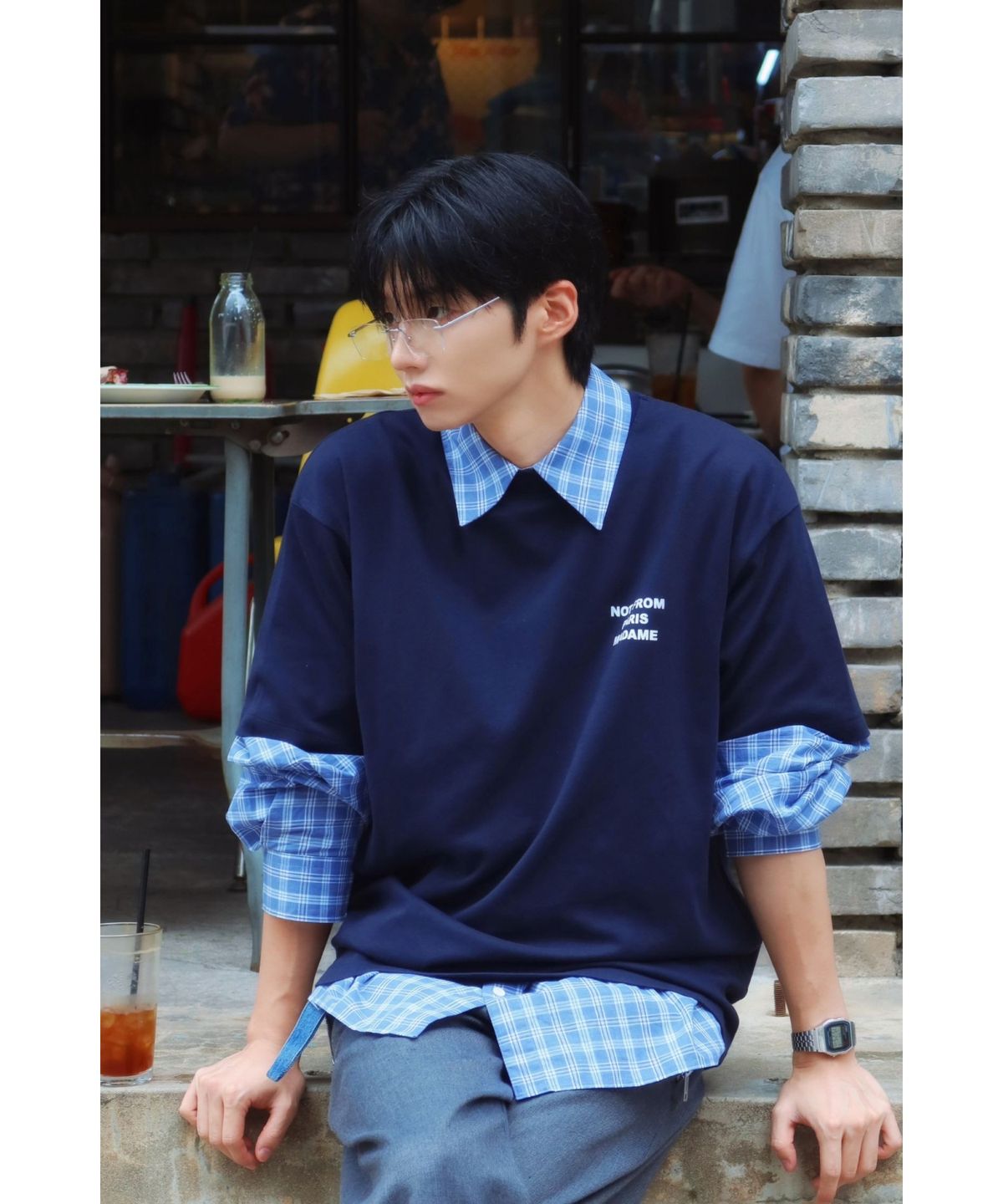 드롤드무슈(DROLE DE MONSIEUR) Le T-Shirt Slogan D0TCA25001NYX