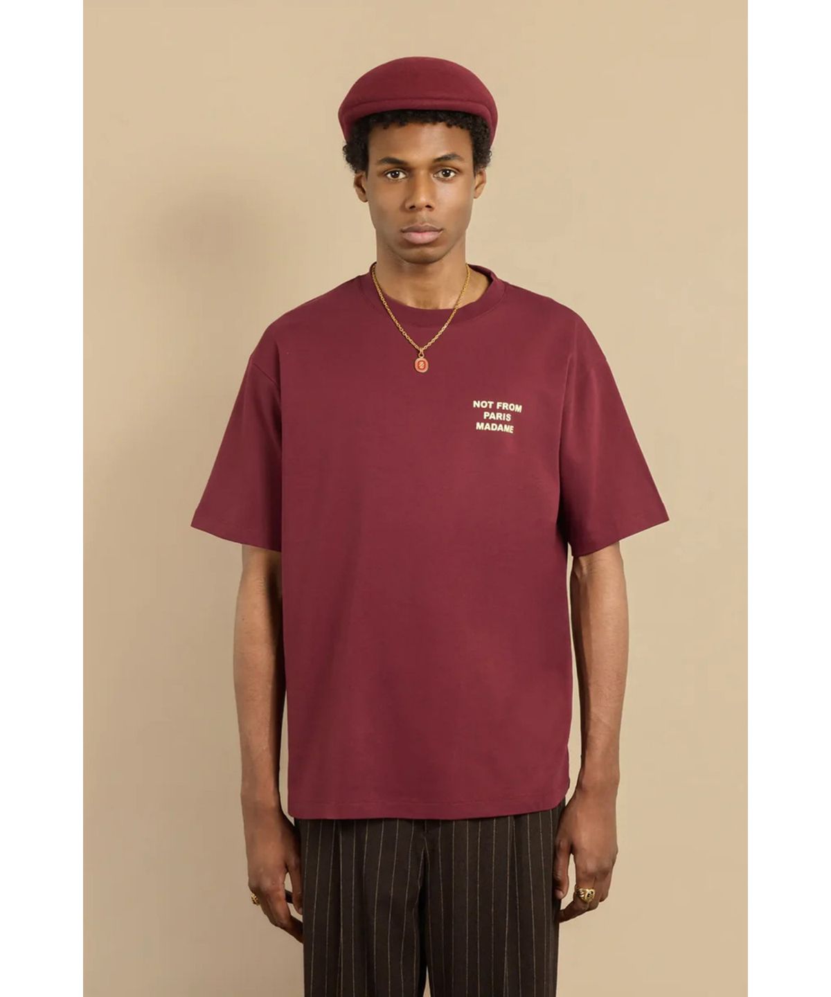 드롤드무슈(DROLE DE MONSIEUR) Le T-shirt Slogan D0TCW25255WIX