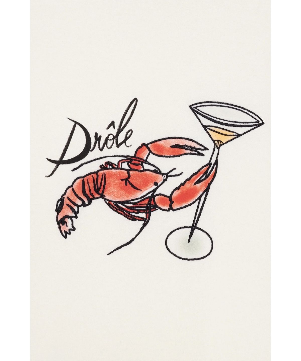 드롤드무슈(DROLE DE MONSIEUR) Le T-shirt Homard D0TCW25251WHM