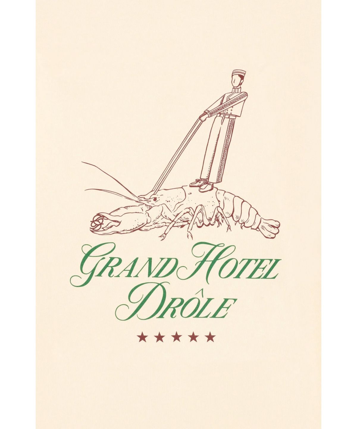 드롤드무슈(DROLE DE MONSIEUR) Le Tshirt Homard D0TCA25220BEX