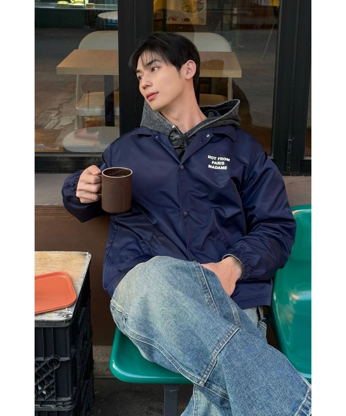 드롤드무슈(DROLE DE MONSIEUR) La Veste Slogan D0JAA25001NYX